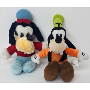 Disney Goofy Plush Doll Stuffed Toys - Disney Products Recent & Vintage Lot of 2